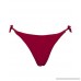 Faithtur Women's Tie Side Bottom Sexy Cheeky Brazilian Bikini Bottom V Style Thong Red B079N79GJH